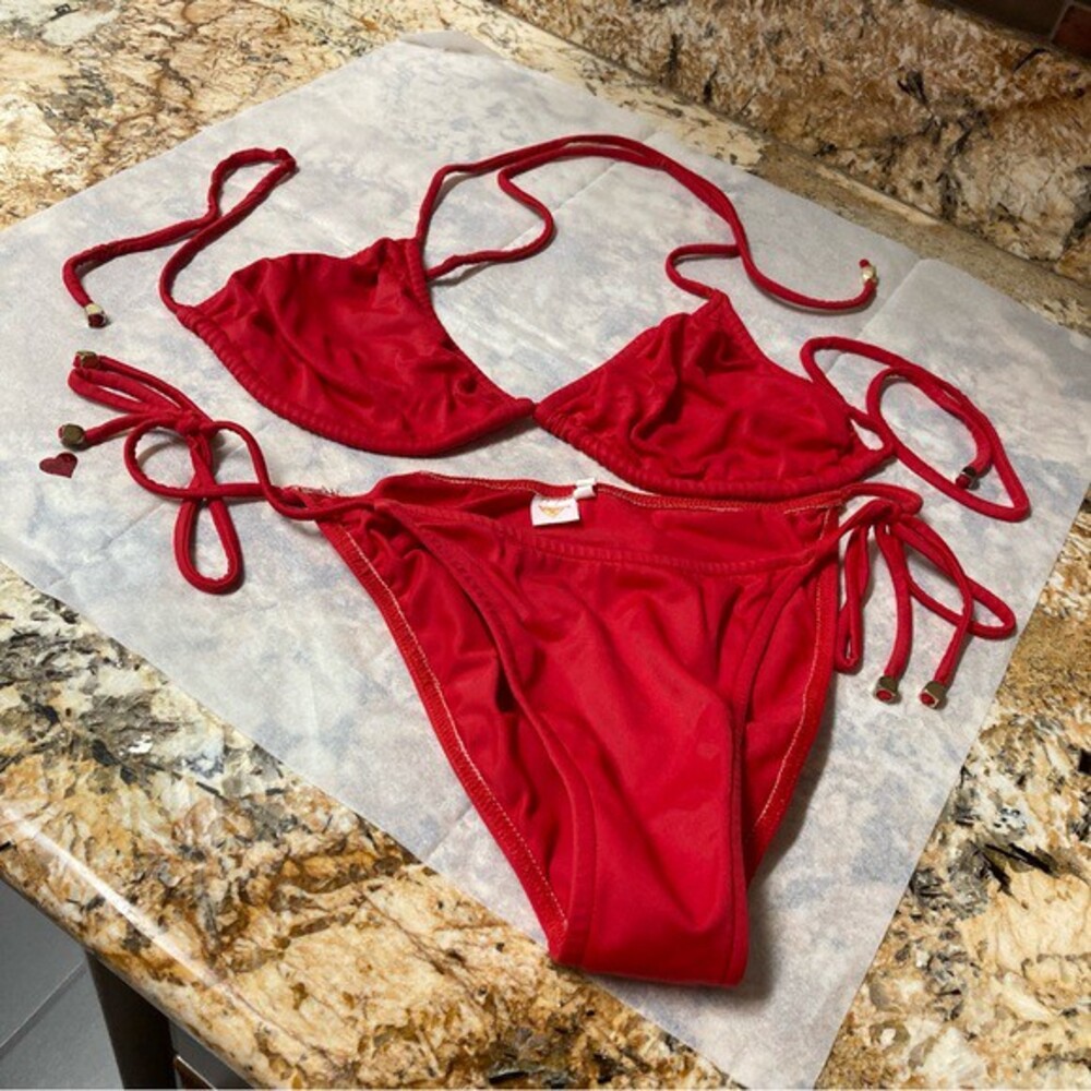 VENUS Red Two Piece Bikini Set
